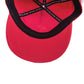 Interior of the cap showing black stitched lining and yellow lemon tag in crown.

