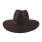 The Ratatat Wide Brim Felt Hat - Chocolate
