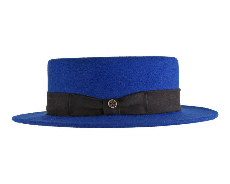 The Trip Felt Hat - Blue on Black