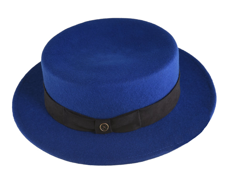 The Trip Felt Hat - Blue on Black