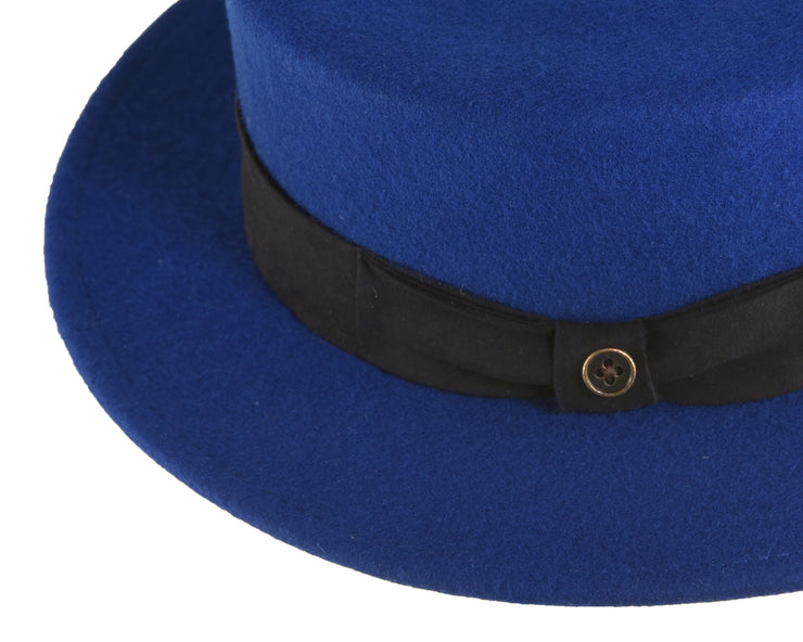 The Trip Felt Hat - Blue on Black