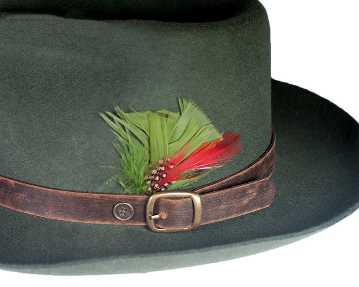 Chapéu de feltro Bromley - Verde Floresta