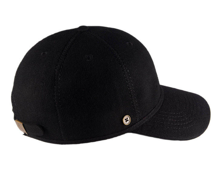 The Catch Six Panel  Cap - BLACK