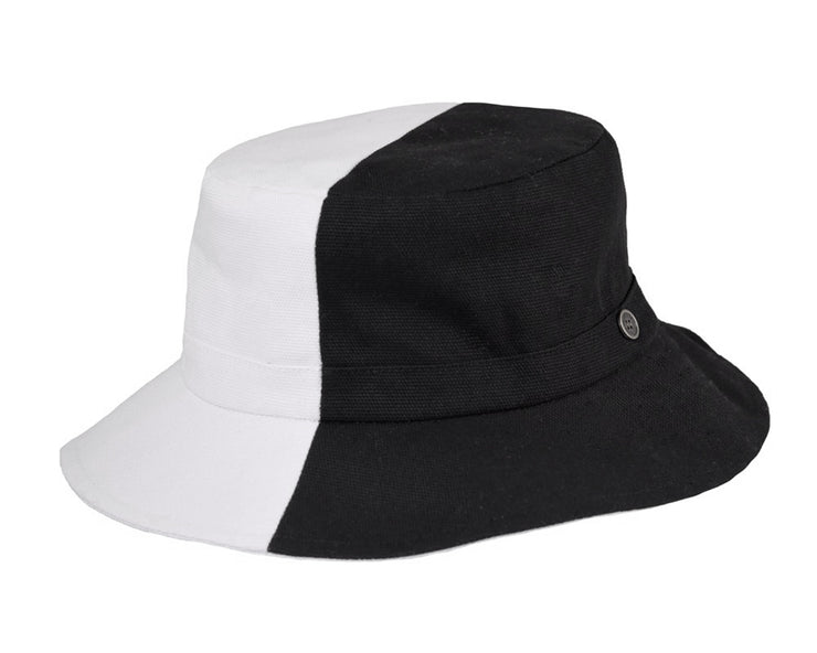The FlipSide Bucket Hat  - Black/White- KIDS