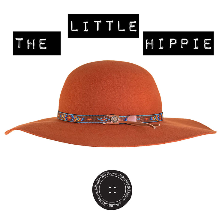 The Little Hippie Floppy Felt Hat - KIDS - BROWN