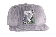 The Stash Cap - Velours Côtelé - Koala Gris