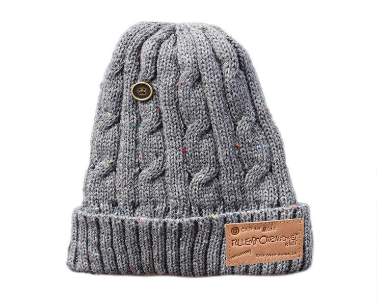 The Patch Adams Beanie - KIDS - Grey Fleck