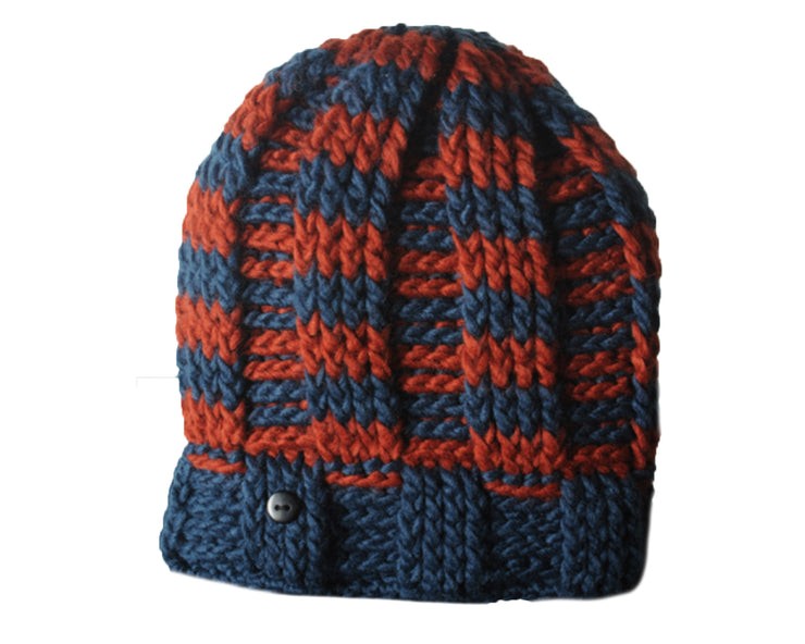 Bonnet The Transend Stripes - BLEU/ROUGE