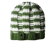 The Transcend Stripes Beanie - WHITE/GREEN