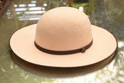 The TripTych Series Felt Hat - Round - Ivory/Brown