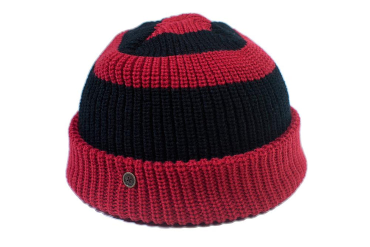 The Wally Beanie - Red/Black