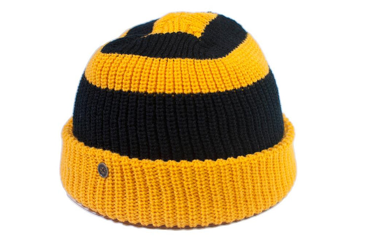 The Wally Beanie - Yellow/Black